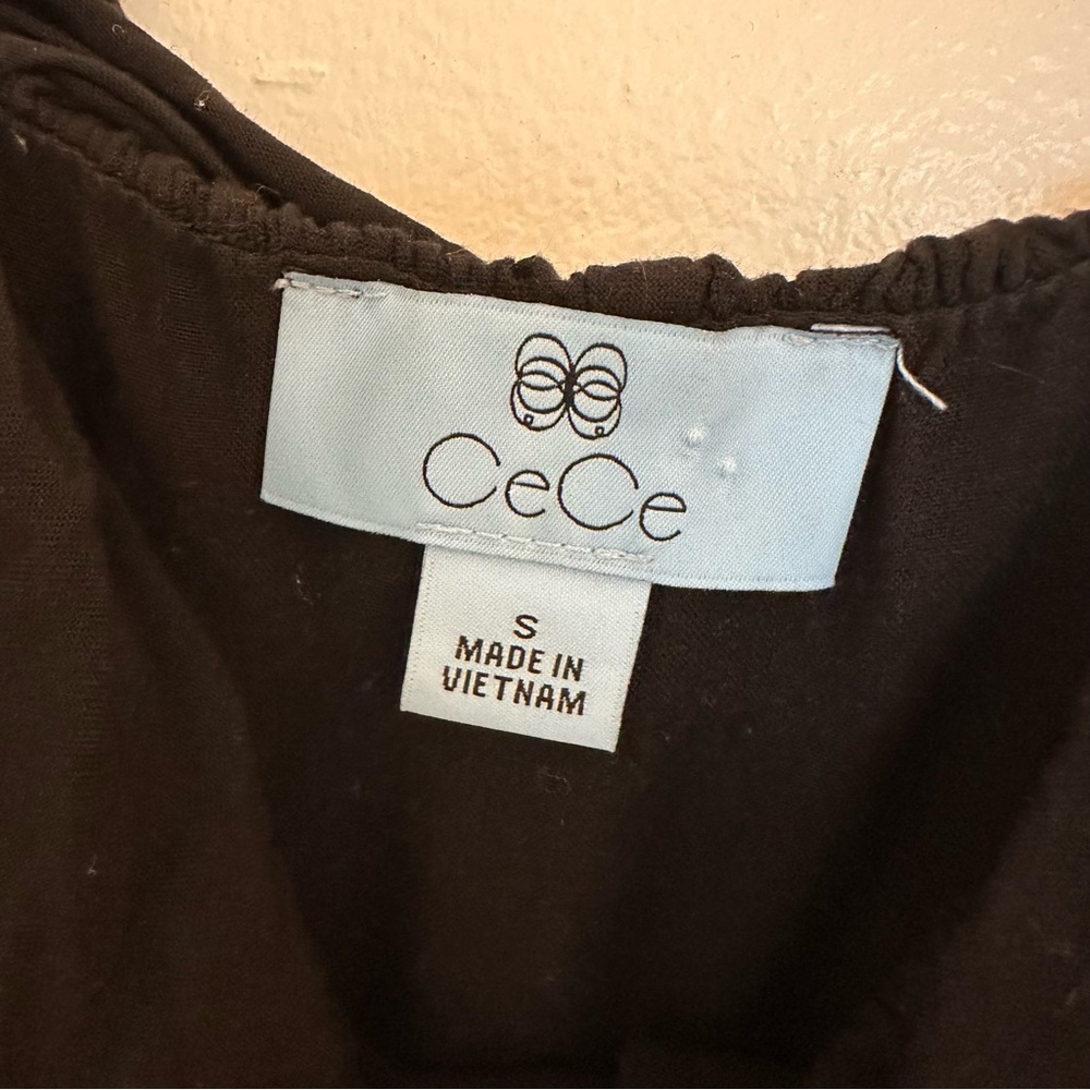 Cece Black Ruffle Button-Front Blouse Feminine Sh… - image 7